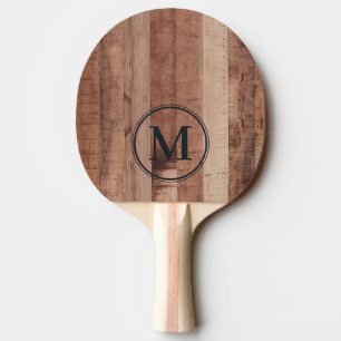 Raquette De Ping Pong Planche de bois de palette monogramme