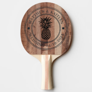 Raquette De Ping Pong Planche en bois de palette Couronne de mariage ana