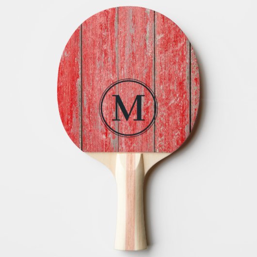 Raquette De Ping Pong Planches de la Grange Rouge Monogramme (Dos)