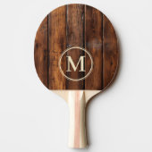 Raquette De Ping Pong Planches de monogramme de tache de lustre (Dos)