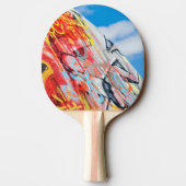 Raquette De Ping Pong planète graffiti (Dos)