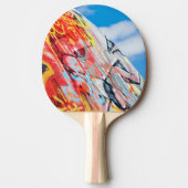 Raquette De Ping Pong planète graffiti (Devant)