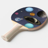 Raquette De Ping Pong Planètes du système solaire (Devant Angle)