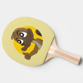 Raquette De Ping Pong Platypus donnant pouces dessin animé ping pong pad (Côté)