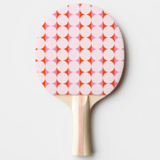 Raquette De Ping Pong Playful Dots & Stripes - red and pink