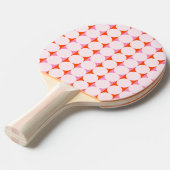 Raquette De Ping Pong Playful Dots & Stripes - red and pink (Devant Angle)