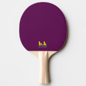 Raquette De Ping Pong Plum Ping Pong Paddle Avec Initiales (Dos)