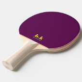 Raquette De Ping Pong Plum Ping Pong Paddle Avec Initiales (Devant Angle)