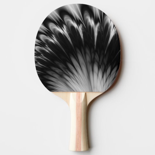Raquette De Ping Pong Plumes noires et blanches (Dos)