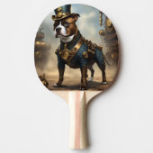 Raquette De Ping Pong Poches mécaniques : Steampunk Staffordshire Terrie (Devant)