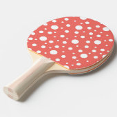 Raquette De Ping Pong Point Polka de corail (Devant Angle)