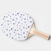 Raquette De Ping Pong points noirs peints à la main (Côté)