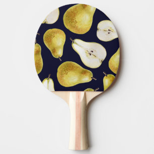 Raquette De Ping Pong Poire mûre, arrière - plan noir, jardin