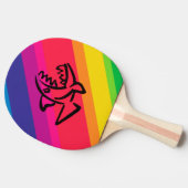 Raquette De Ping Pong Poisson arc-en-ciel (Côté)