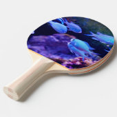 Raquette De Ping Pong Poisson bleu tropical (Devant Angle)