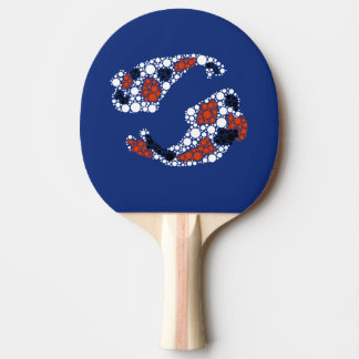 Raquette De Ping Pong Poisson Koi En Points