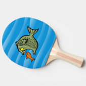 Raquette De Ping Pong Poisson taupe (Côté)
