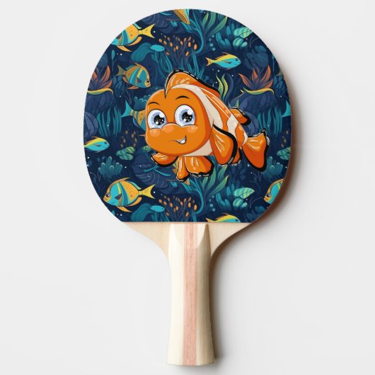 Raquette De Ping Pong Poisson Tropical  (Dos)