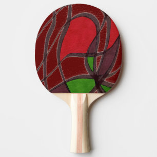 Raquette De Ping Pong Poisson volant - Rouge" Pagaie Abstraite Ping Pong