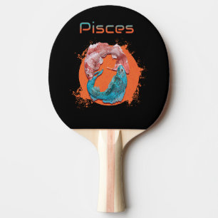 Raquette De Ping Pong Poissons Zodiaque Horoscope Signe d'Eau Astrologie
