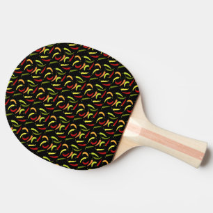 Raquette De Ping Pong Poivrons Rouges Cinco de Mayo Nourriture Mexicaine