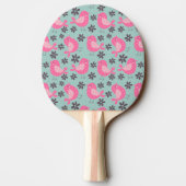 Raquette De Ping Pong Polka Dot Birds and Flowers (Dos)