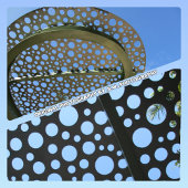 Raquette De Ping Pong Polka-point bleu rétro moderne sur noir