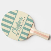 Raquette De Ping Pong Polo Candy Striping Aqua Nom du récif du milieu du (Côté)