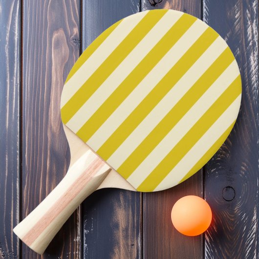 Raquette De Ping Pong Polo Striping couleur citron foncé