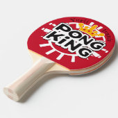 Raquette De Ping Pong Pong King Red (Devant Angle)