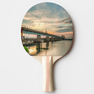 Raquette De Ping Pong Pont en train de Rockaway