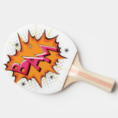 Raquette De Ping Pong Pop Art Comic Bam ! (Côté)