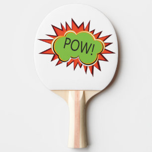 Raquette De Ping Pong Pop art Pow Kaboom