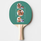 Raquette De Ping Pong Pop multi photo moderne typographie cadeau enfant (Devant)