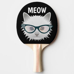 RAQUETTE DE PING PONG PORTEMENT EN CHAT LUNETTES DE SOLEIL PING PONG PAD