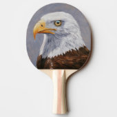 Raquette De Ping Pong Portrait de Bald Eagle (Dos)