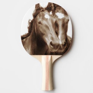 Raquette De Ping Pong Portrait de cheval III