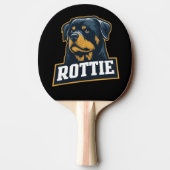 Raquette De Ping Pong Portrait de Rottie (Dos)