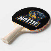 Raquette De Ping Pong Portrait de Rottie (Devant Angle)