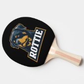 Raquette De Ping Pong Portrait de Rottie (Côté)