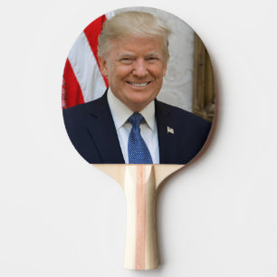 Raquette De Ping Pong Portrait officiel du président de la Maison Blanch