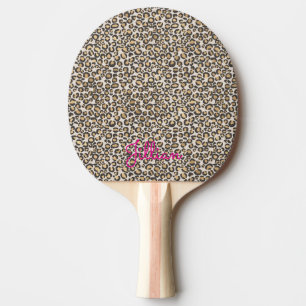 Raquette De Ping Pong Poster de animal Leopard Spots NOM Nuetrals Jeu ch