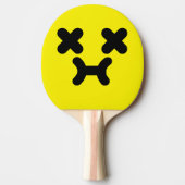 Raquette De Ping Pong Pot Cavé Face Ping Pong Jaune (Devant)