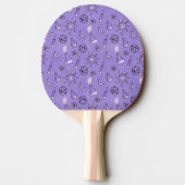 Raquette De Ping Pong Potions de sorcière Motif d'alchimie violette (Dos)