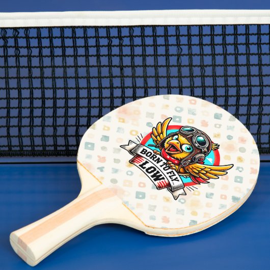 Raquette De Ping Pong Poulette Aviatrice (Insitu)
