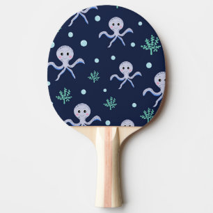 Raquette De Ping Pong Poulpe sous le motif pour enfants de la mer