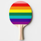 Raquette De Ping Pong Premier drapeau de la Rainbow Pride (Devant)