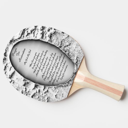 Raquette De Ping Pong Prière Pour La Restauration (Côté)
