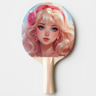 Raquette De Ping Pong princesse des fleurs