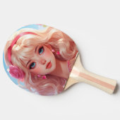 Raquette De Ping Pong princesse des fleurs (Côté)